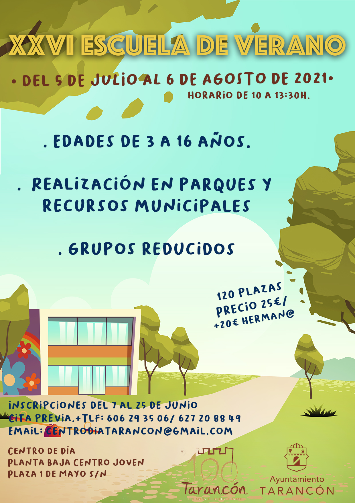 Escuela de Verano 2021 - Web oficial del Ayuntamiento de Tarancón