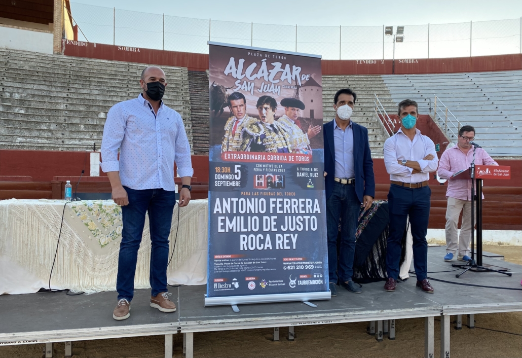 Antonio Ferrera, Emilio de Justo y Roca Rey, cartel taurino de la Feria 2021