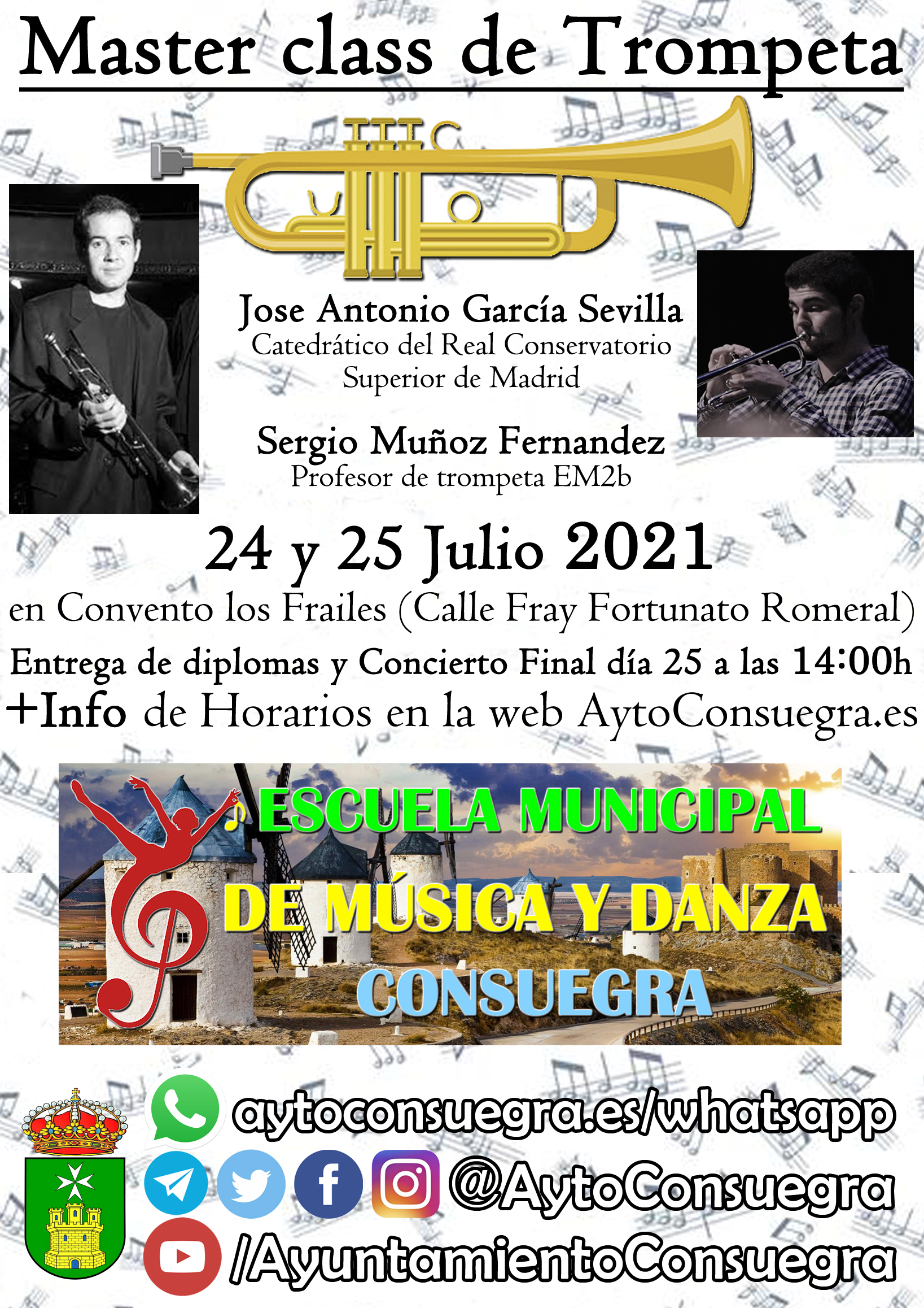 Master class de Trompeta 24 y 25 Julio