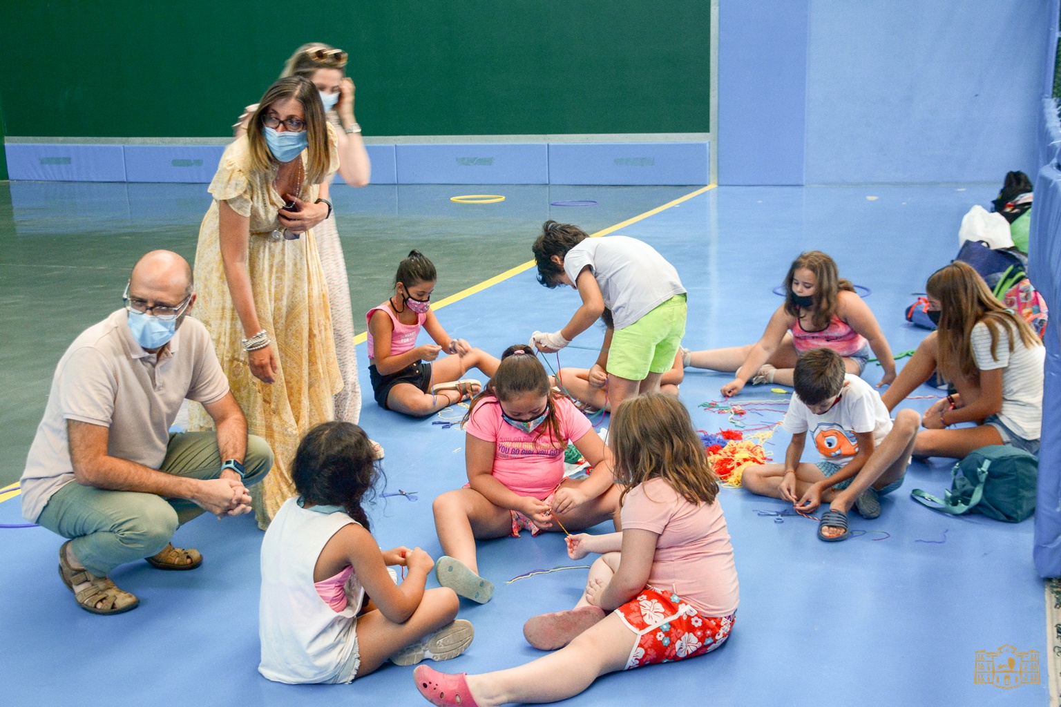 Montse Moreno visita el Campamento Urbano y la Escuela Especial de Verano