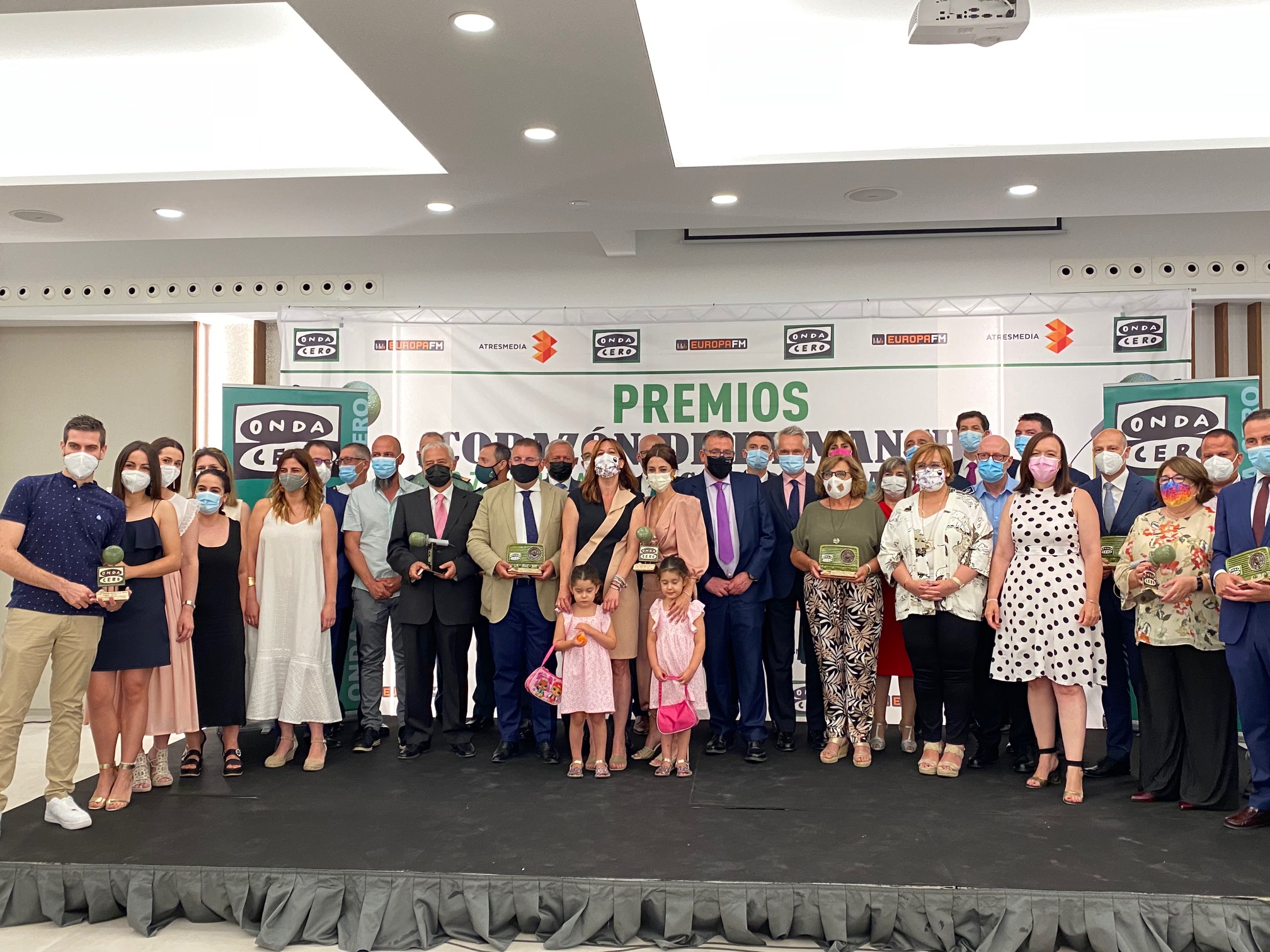 Onda Cero Alcázar entrega los XXVIII Premios Corazón de La Mancha con reconocimientos a la lucha contra el COVID-19