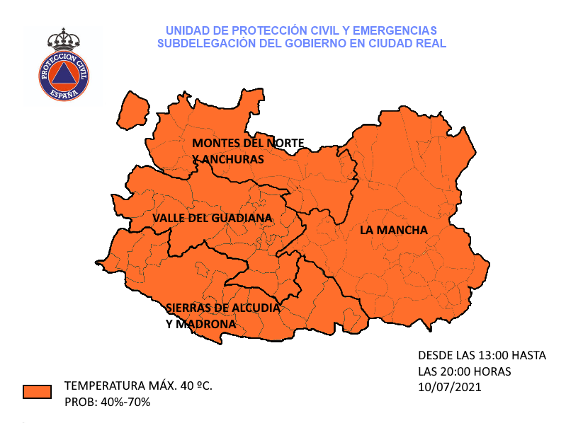 Recomendaciones de autoprotección ante aviso naranja por Altas temperaturas