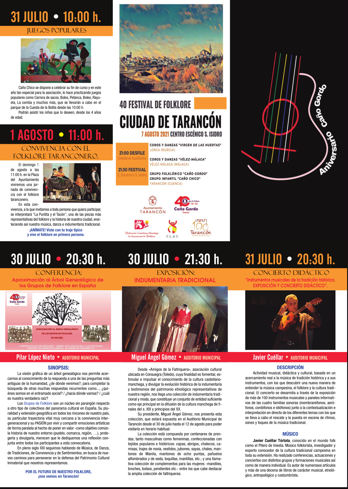 Actividades 40 aniversario Grupo Caño Gordo