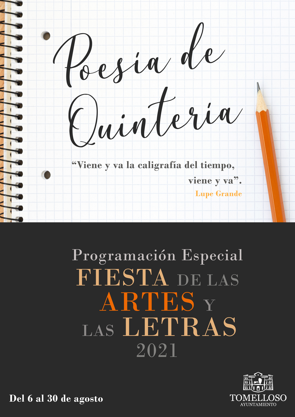 Arte, música y poesía, primeras propuestas de  la Programación Especial de la Fiesta de las Artes y Las Letras