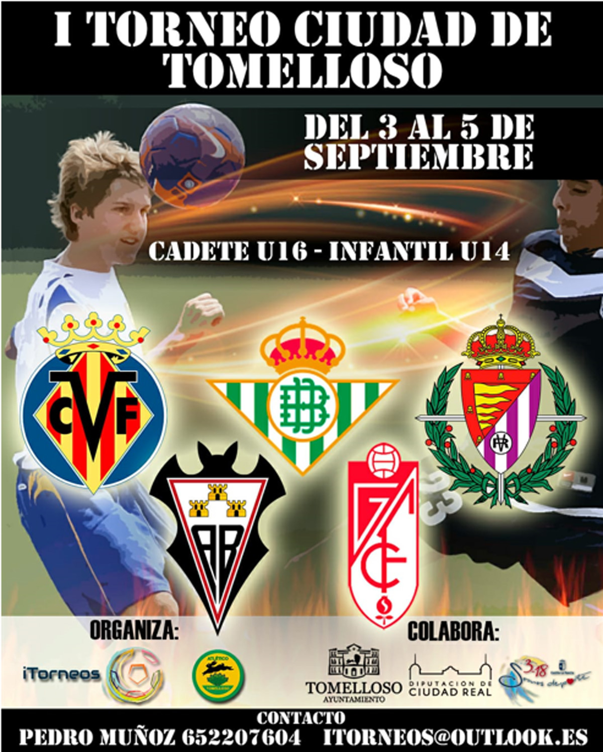 Del 3 al 5 de septiembre se disputará el I Torneo de Fútbol Base ‘Ciudad de Tomelloso’