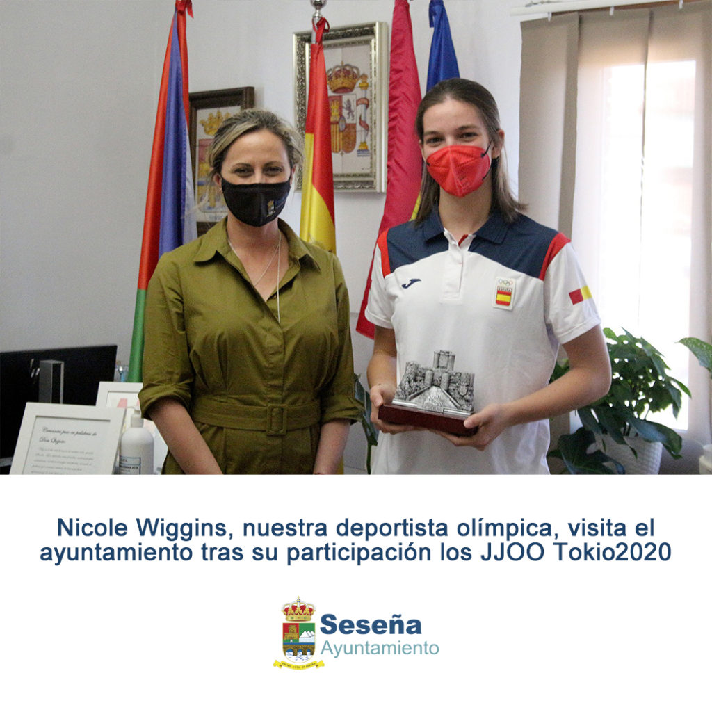 Recepción de Nicole Wiggins, seseñera y deportista olímpica, tras su participación los JJOO Tokio2020 – Ayuntamiento de Seseña
