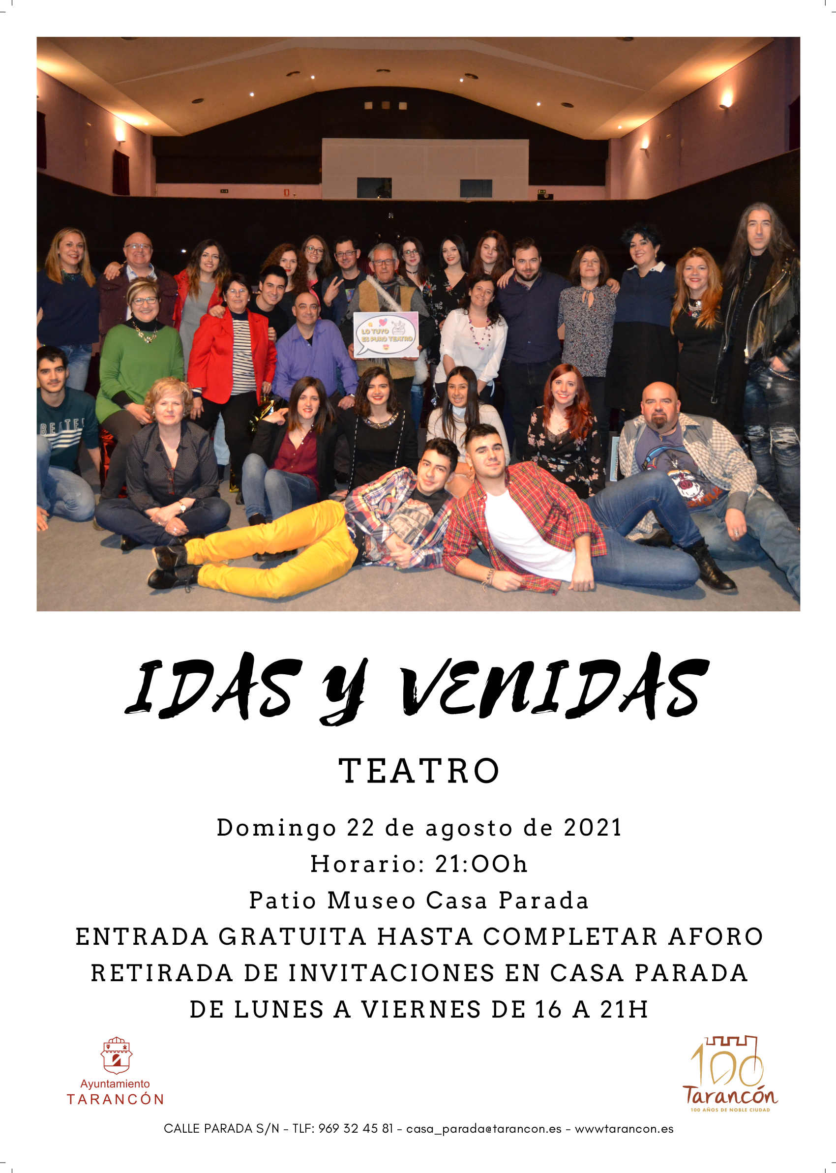 Teatro 'Idas y venidas' - Web oficial del Ayuntamiento de Tarancón