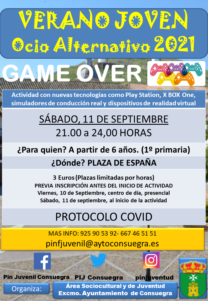 Actividades de Ocio Alternativo Verano Joven 2021