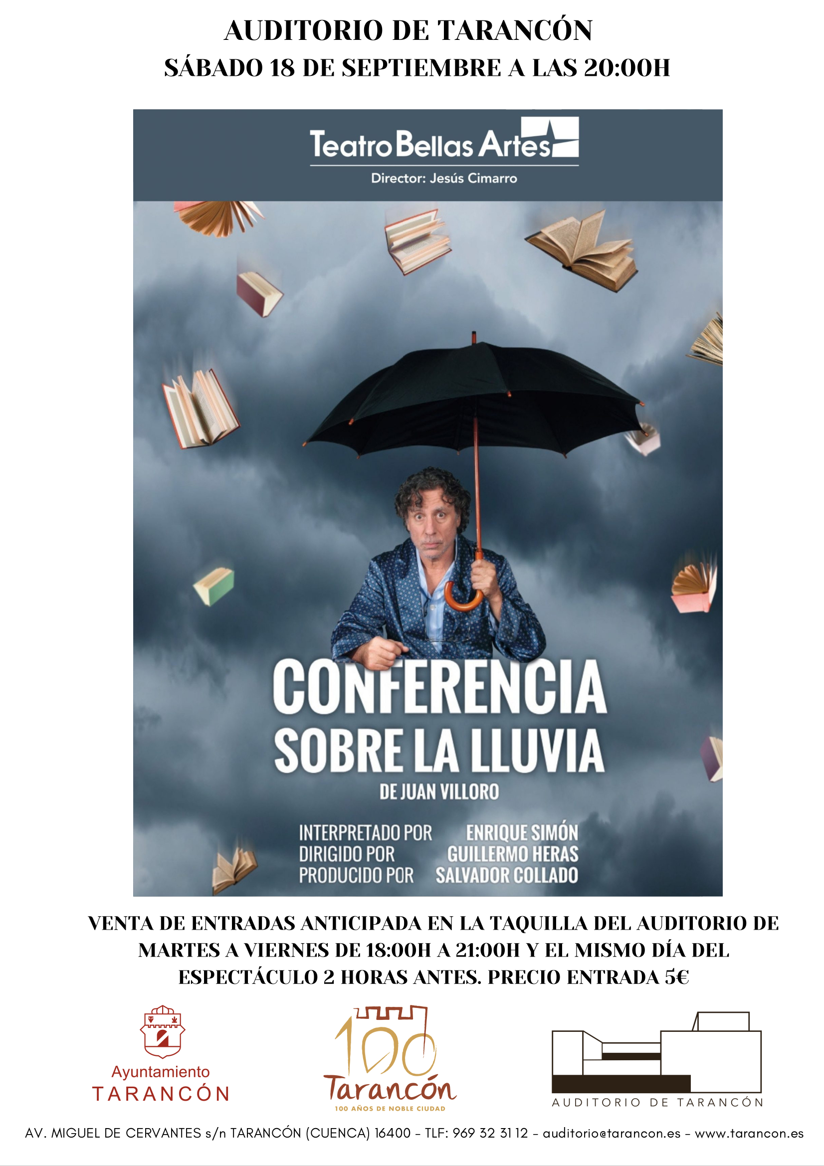 Conferencia sobre la lluvia - Web oficial del Ayuntamiento de Tarancón