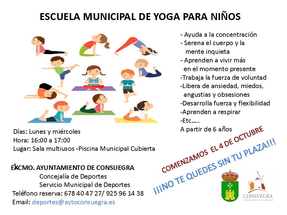 Escuela Municipal de Yoga para niños