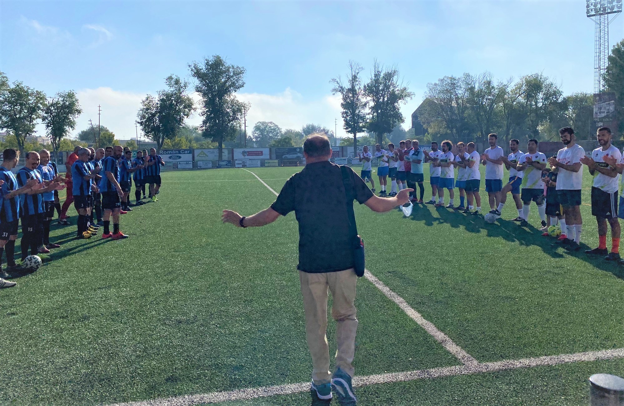 Partido homenaje a Matías López, director de la Escuela de Fútbol y exconcejal de Deportes