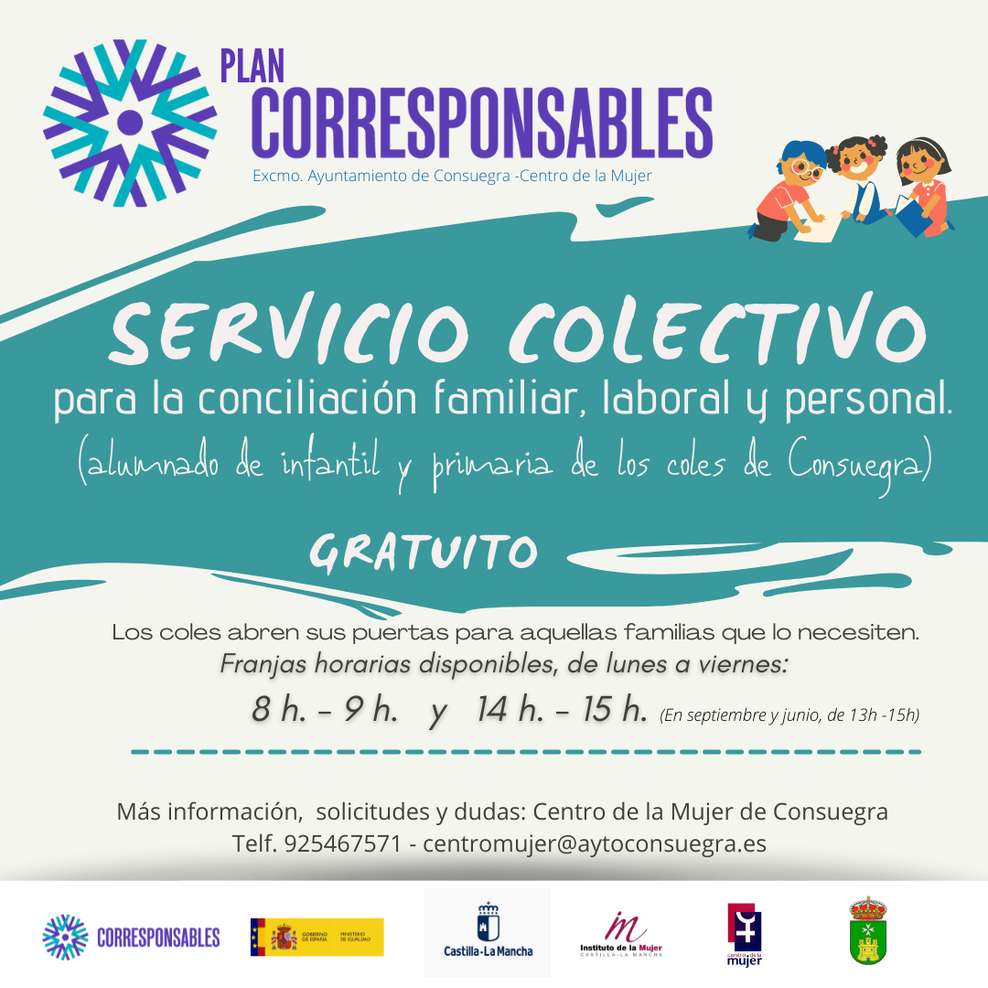 Plan Corresponsables. Servicio colectivo para la conciliación familiar, laboral y personal