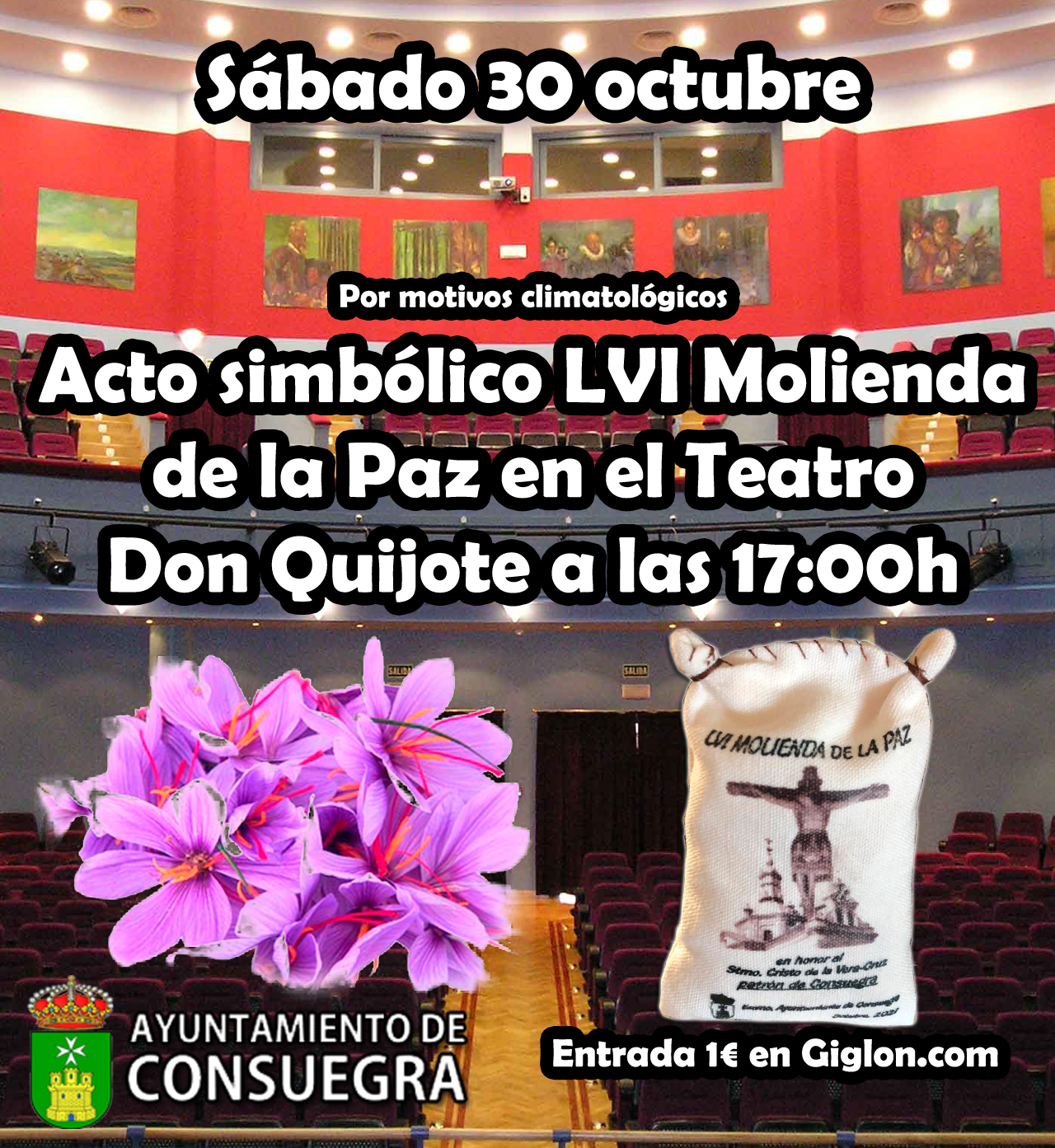 La Molienda de la Paz se traslada al Teatro Don Quijote