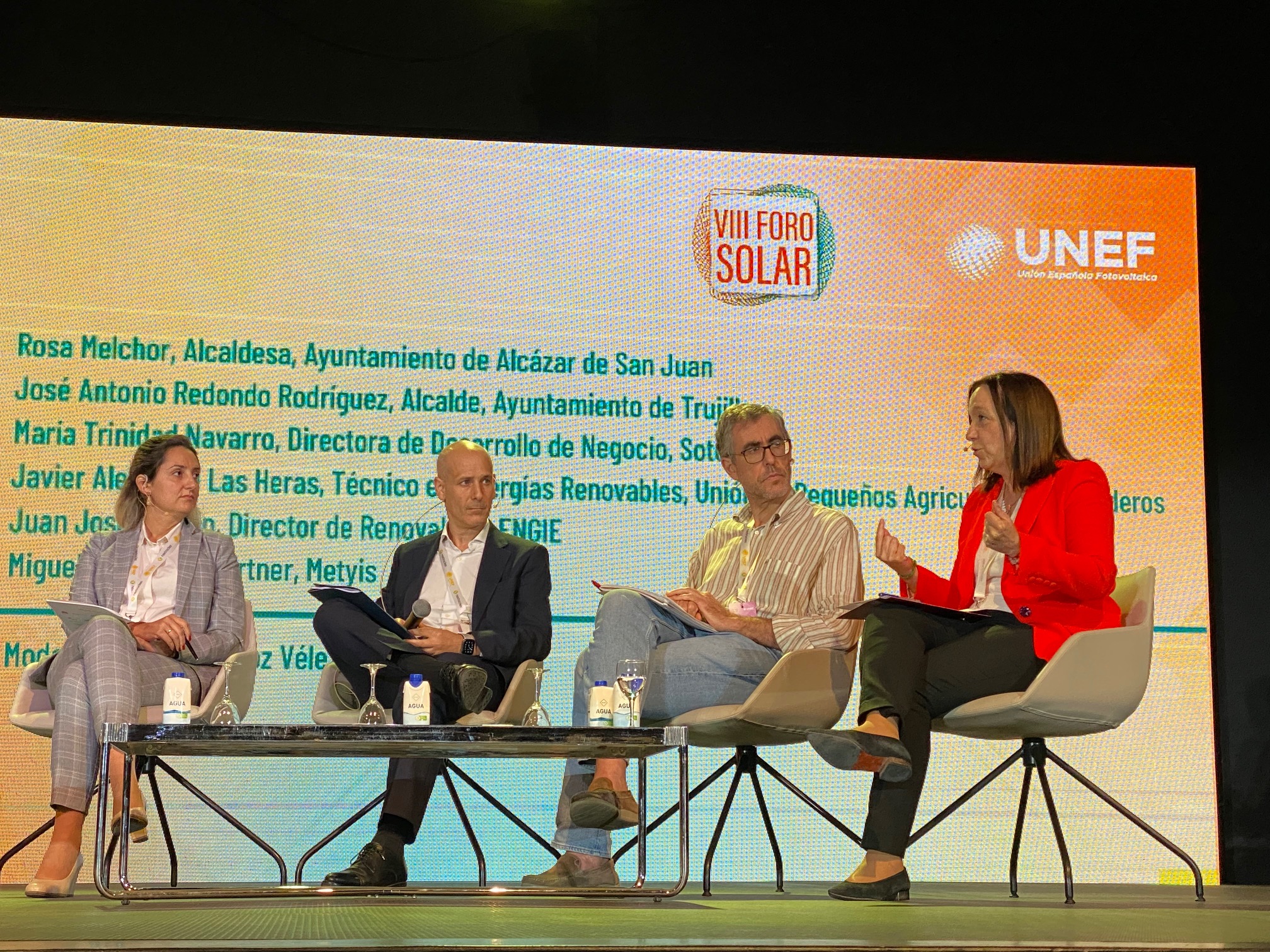 La alcaldesa, Rosa Melchor, participa en el VIII Foro Solar organizado en Madrid por la UNEF