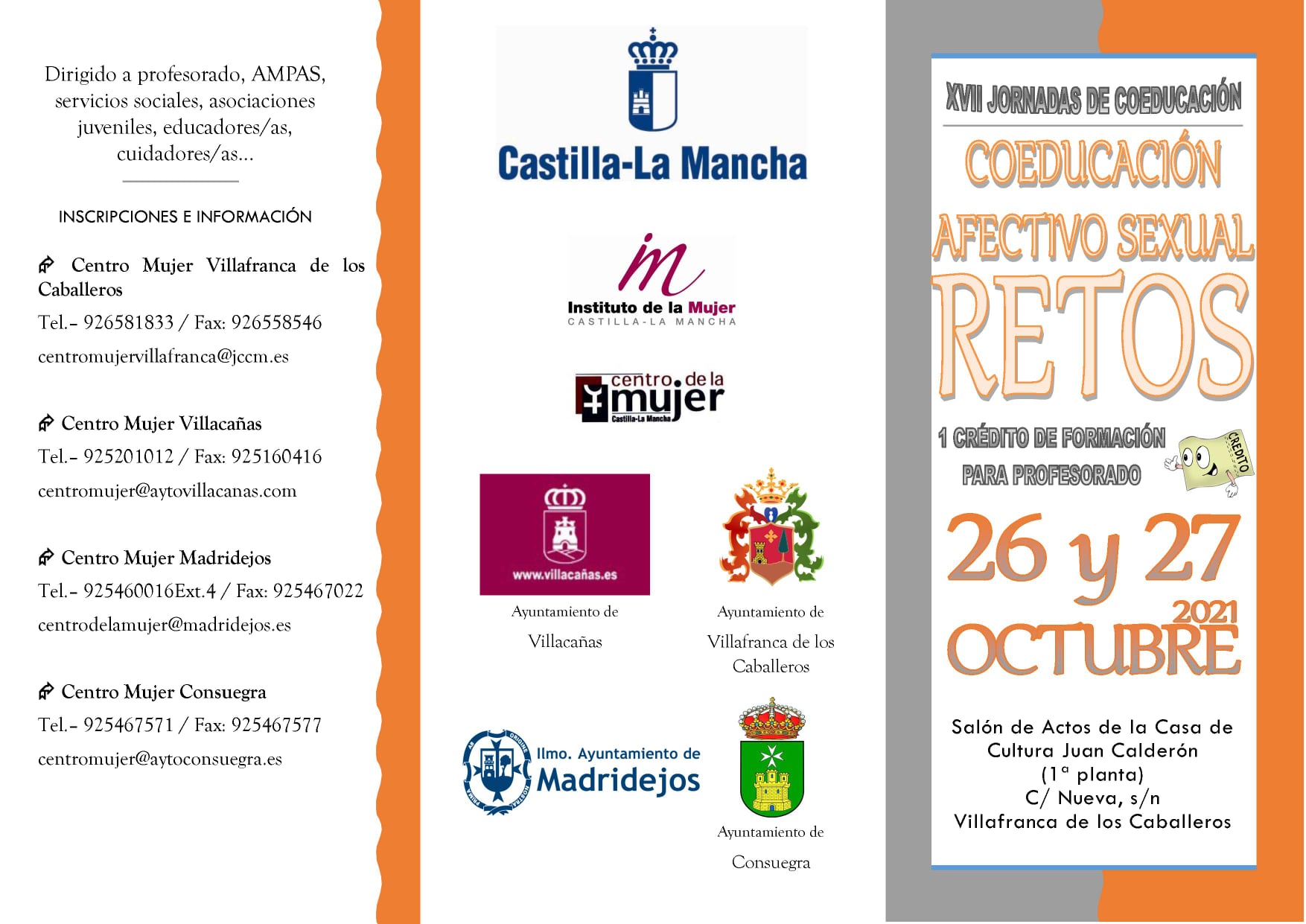 XVII Jornadas de Coeducación Afectivo sexual. Retos