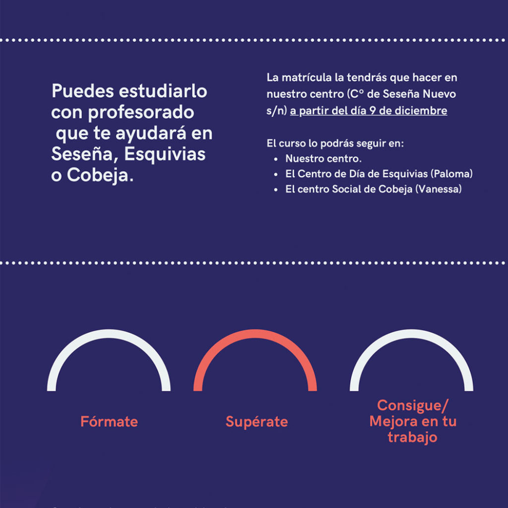 MATRICULACIÓN EN LOS NUEVOS CURSOS DEL CEPA ISILUS – Ayuntamiento de Seseña