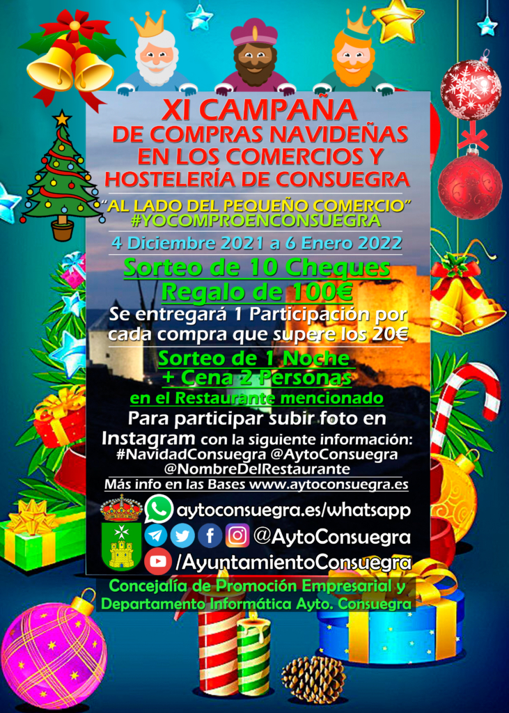 Sorteo cheques-regalo de la campaña navideña 2021/2022. Números premiados