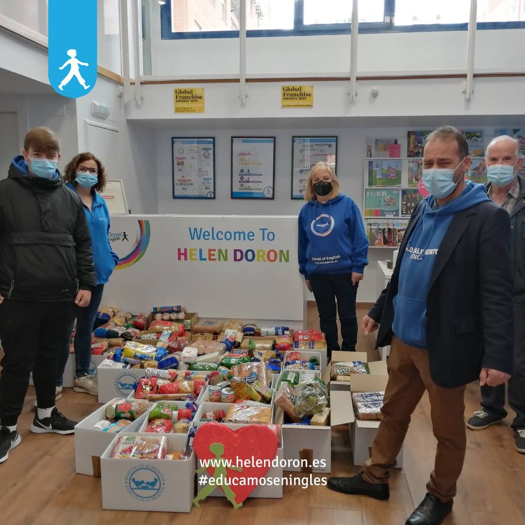 Los centros Helen Doron English de España recaudan más de 8.000 kilos para los Bancos de Alimentos