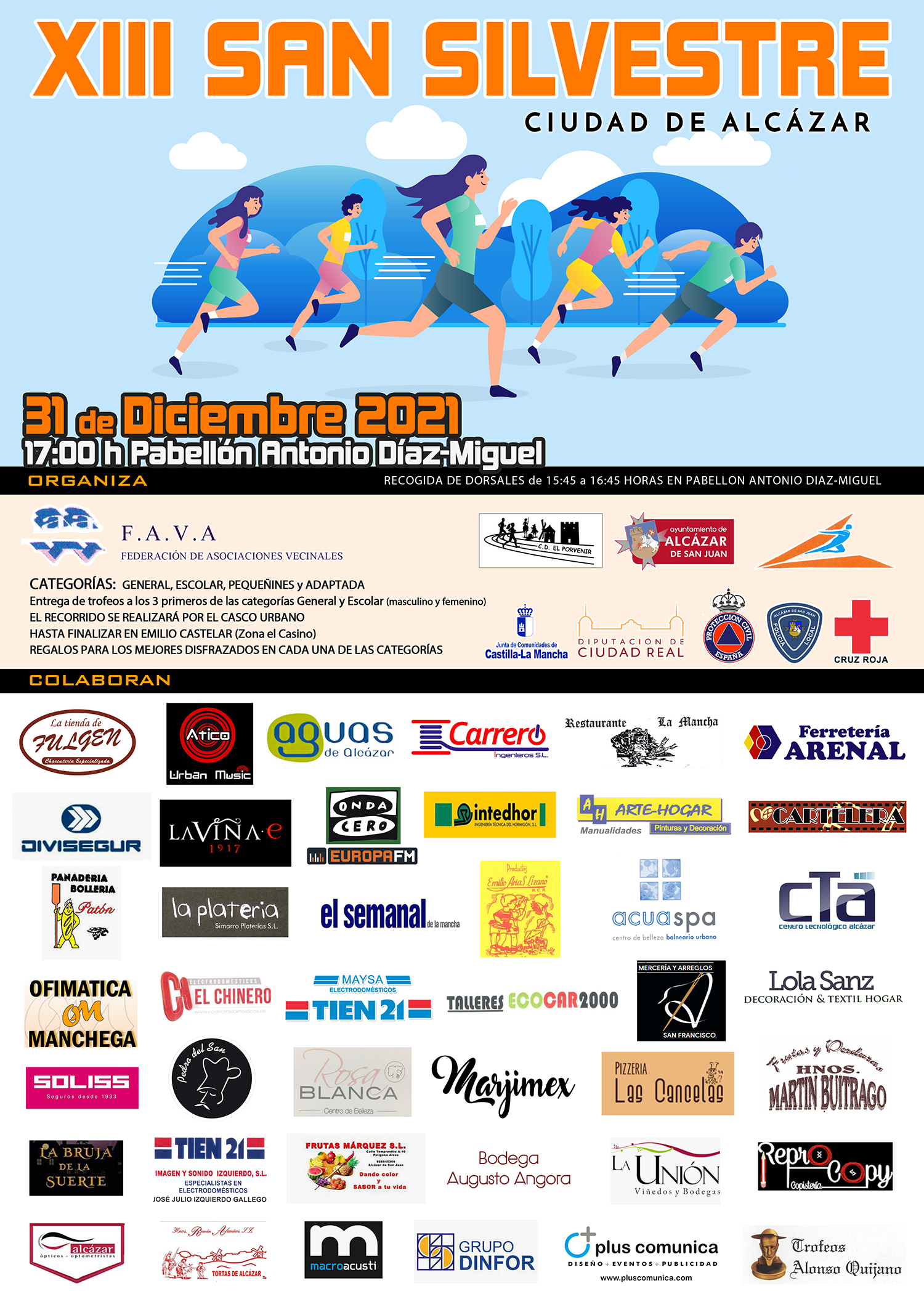 XIII “San Silvestre” Alcázar de San Juan. Viernes 31 de diciembre de 2021