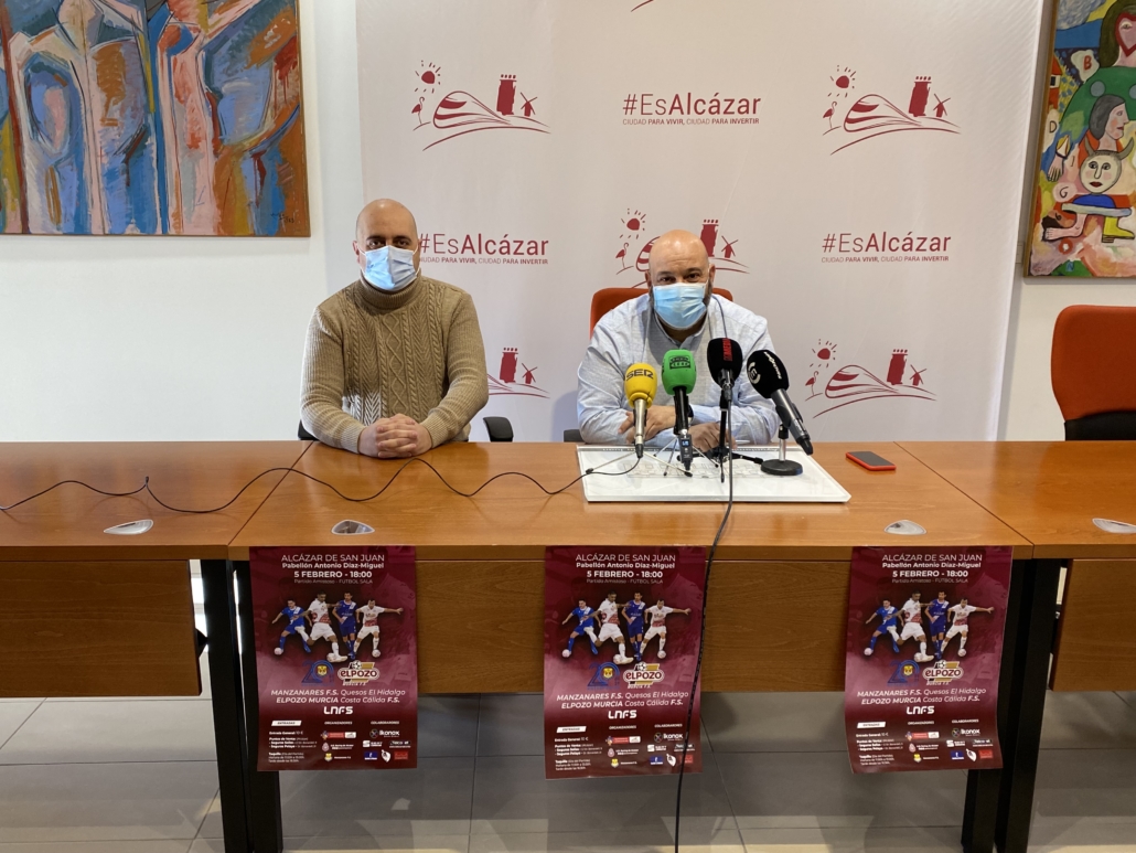Alcázar acogerá el partido amistoso de fútbol sala entre el Manzanares F.S. Quesos El Hidalgo y El Pozo Murcia Costa Cálida F.S