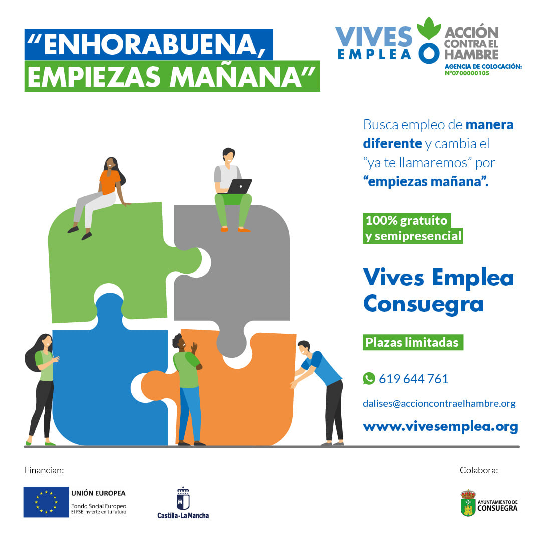 Comienza el proceso de selección de la 8ª edición Vives Emplea Consuegra