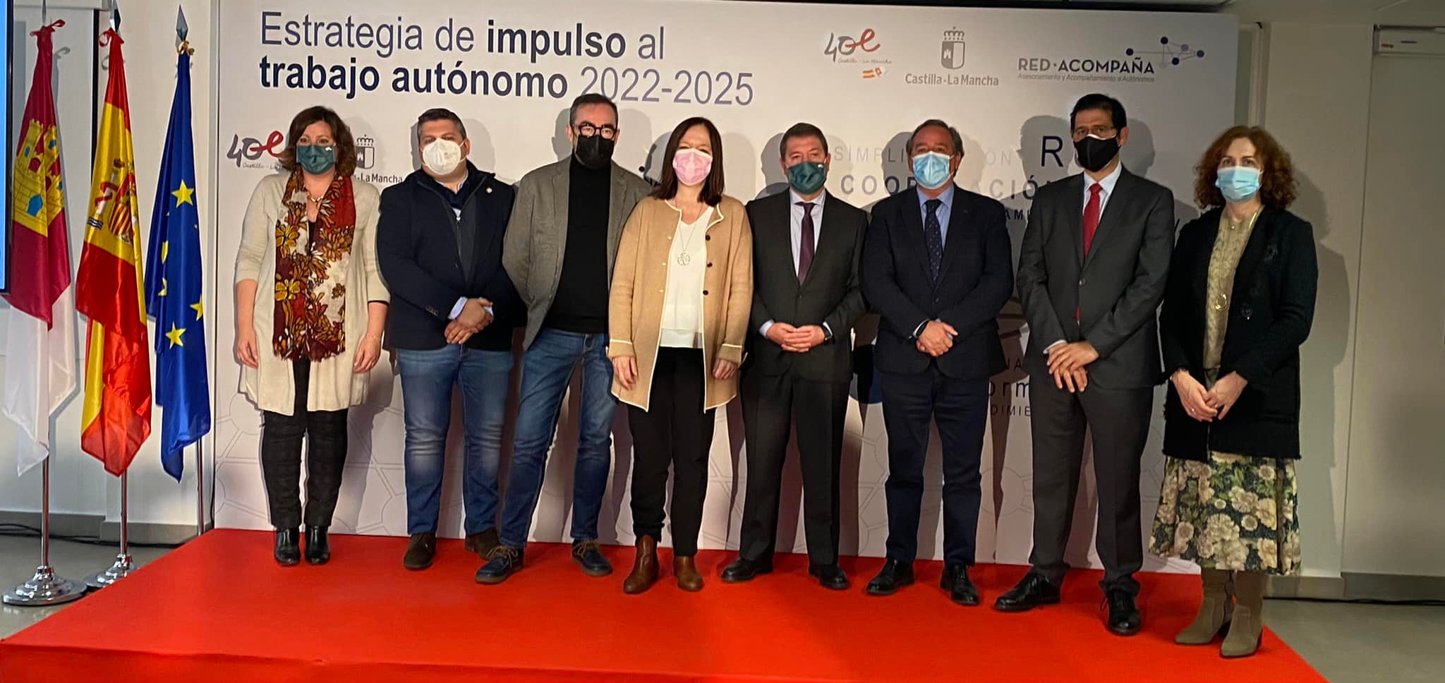 La alcaldesa, Rosa Melchor, ha agradecido al presidente regional la elección de Alcázar para la presentación de la Estrategia de Impulso al Trabajo Autónomo 2022-2025