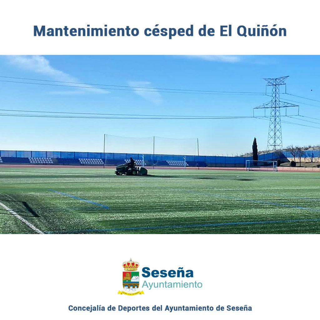 Mantenimiento césped de El Quiñón – Ayuntamiento de Seseña