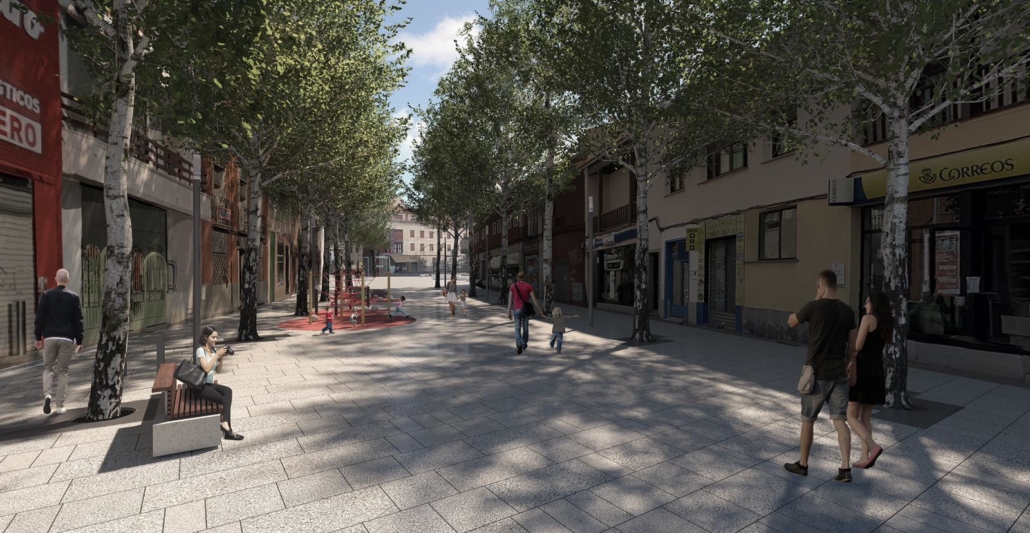Corte al tráfico a partir del 1 de marzo por obras en la Plaza de España