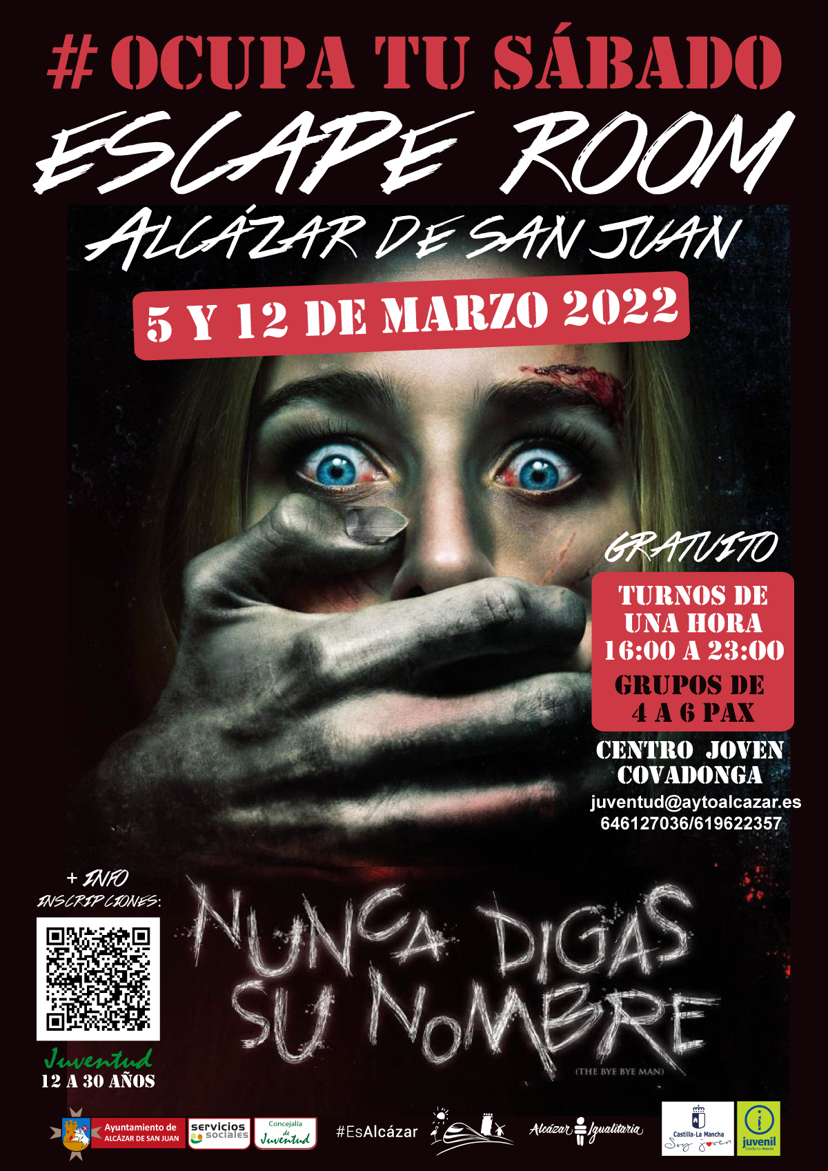 La concejalía de Juventud organiza un escape room gratuito como alternativa de ocio