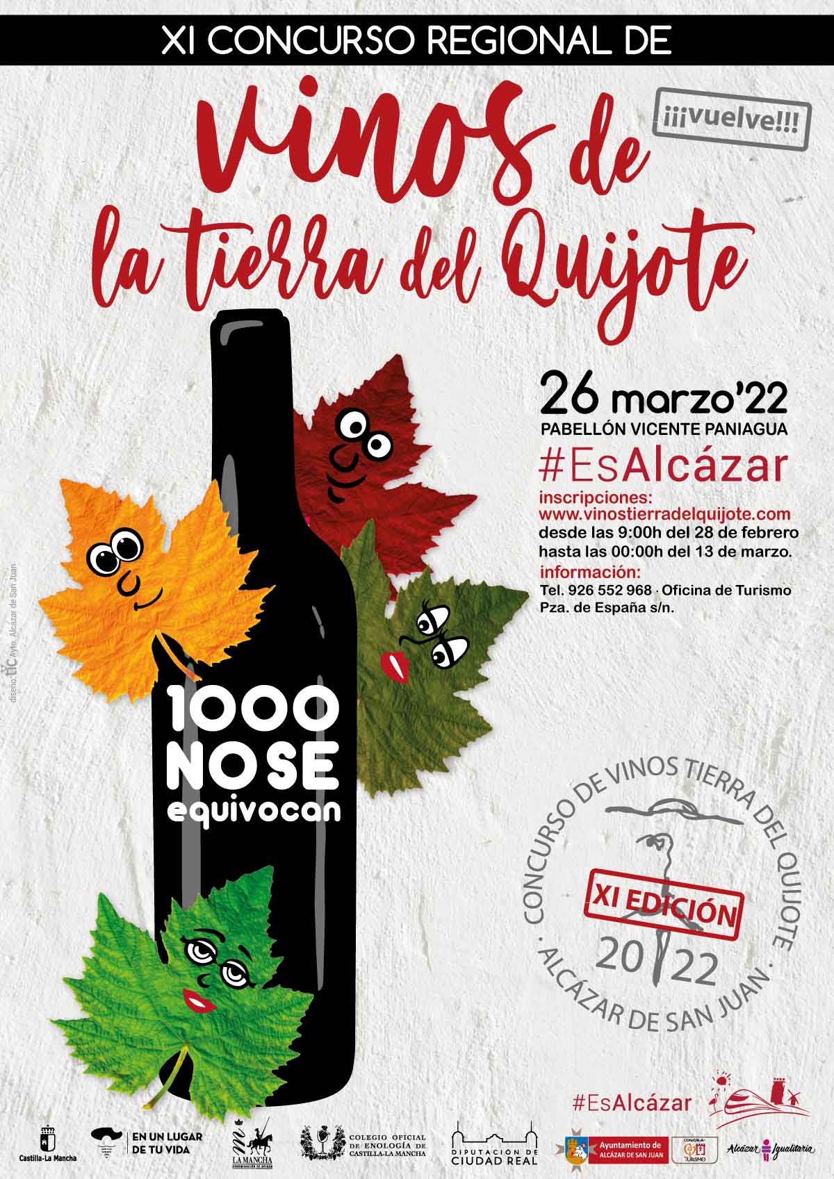 Se abre el plazo para inscripciones en el Concurso Regional de Vinos de la Tierra del Quijote que se celebrará el 26 de marzo
