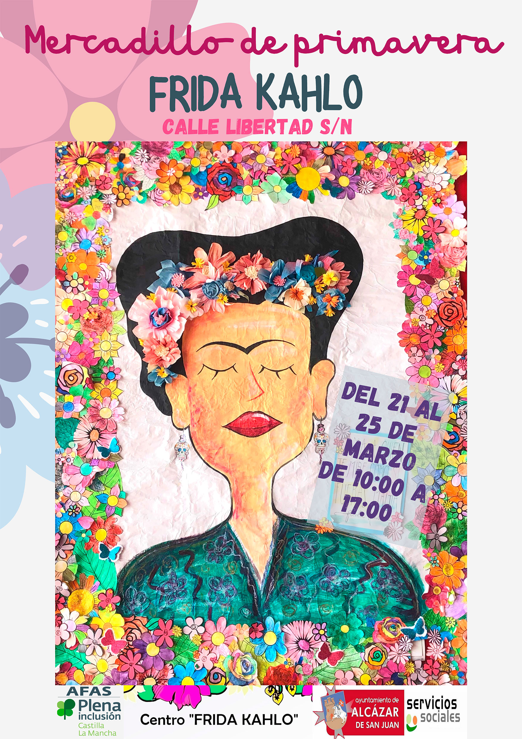 El Centro Ocupacional Frida Kahlo organiza el Mercadillo de Primavera donde los asistentes ponen a la venta los productos que elaboran