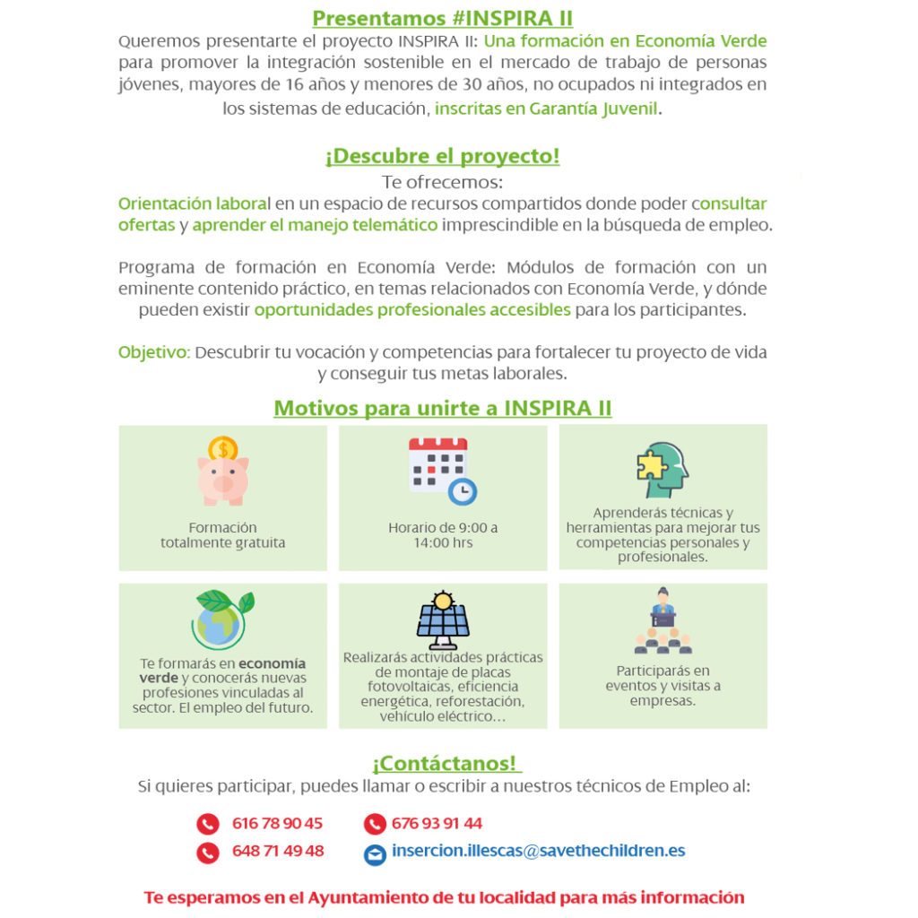 SAVE THE CHILDREN- Proyecto INSPIRA II – Ayuntamiento de Seseña
