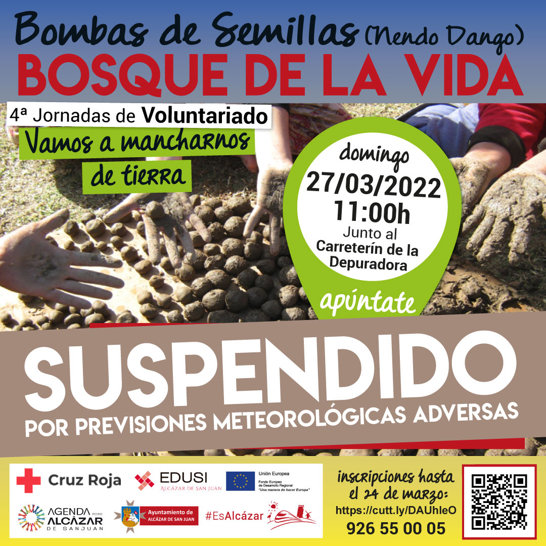 Suspensión Jornada Voluntariado por condiciones climatológicas adversas