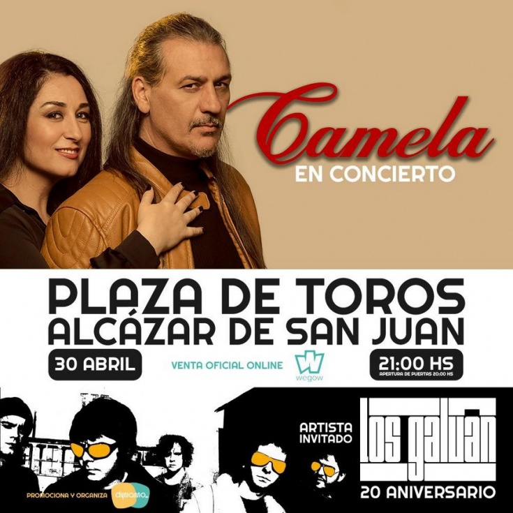 Camela, este sábado en concierto en Alcázar de San Juan
