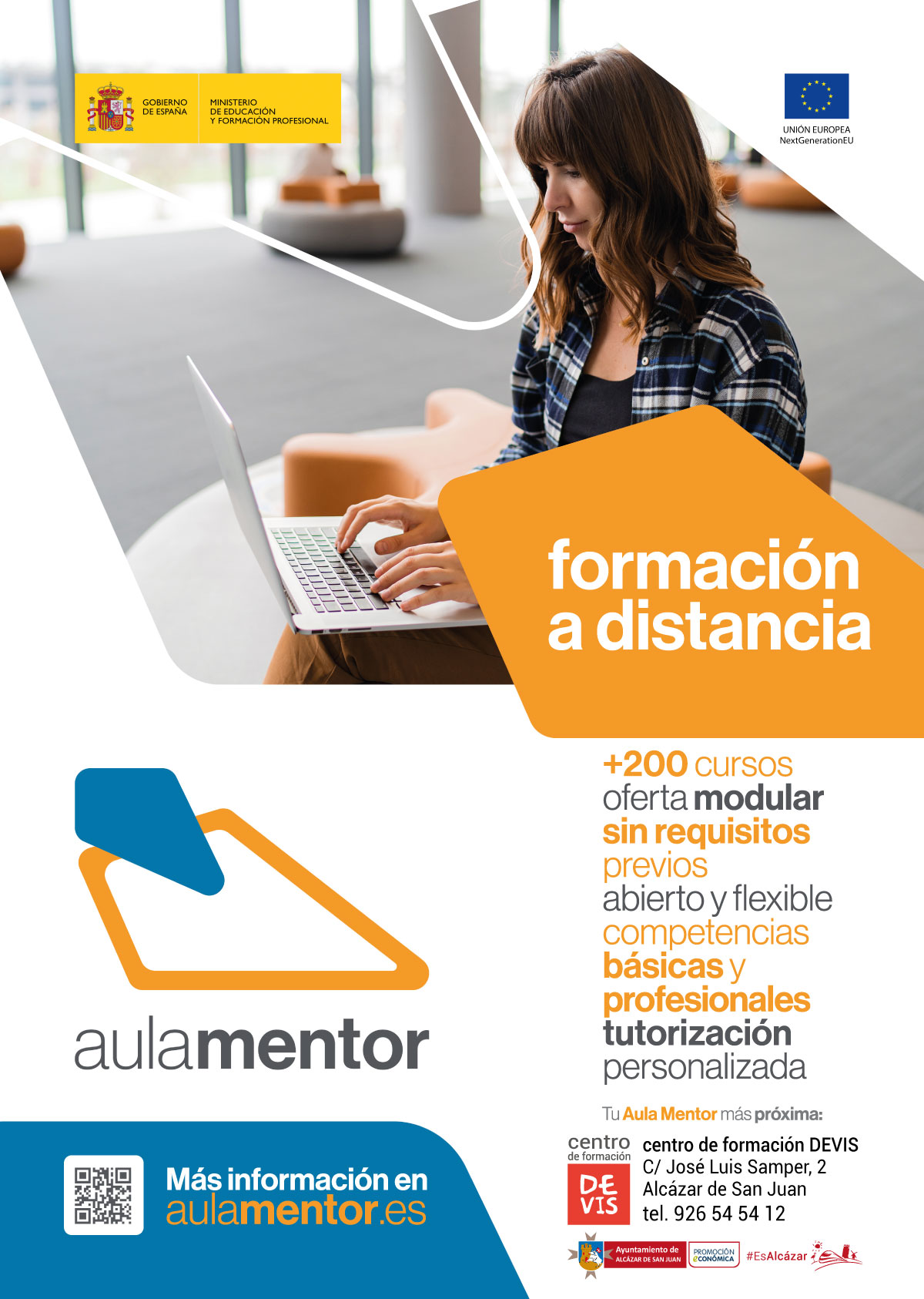 EL AYUNTAMIENTO DE ALCÁZAR DE SAN JUAN PONE EN MARCHA EL PROGRAMA “AULA MENTOR” EN EL CENTRO DE FORMACIÓN LOS DEVIS