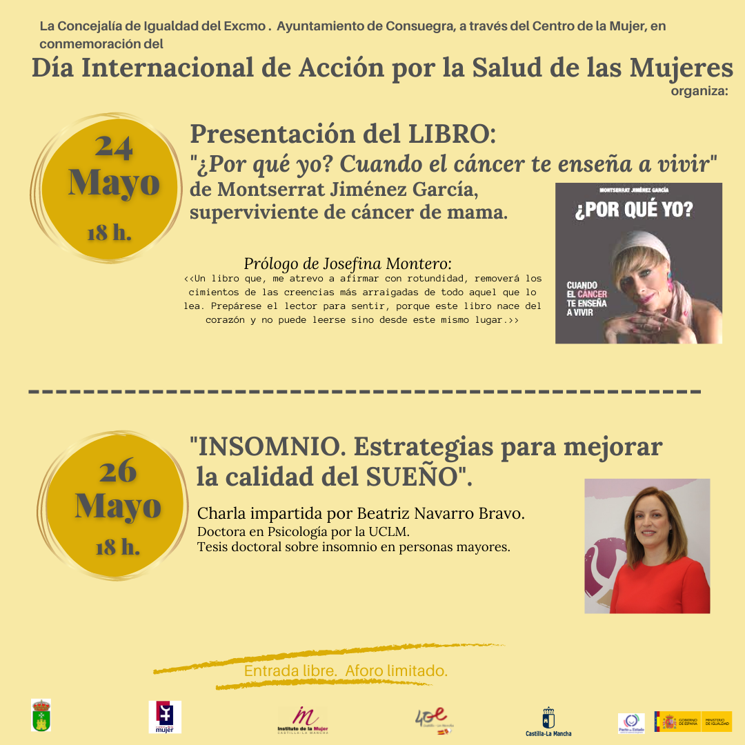 Próximos eventos en conmemoración del Día por la salud de las mujeres