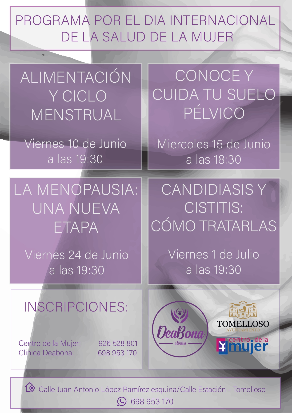 Continúan las actividades programadas desde el Centro de la Mujer con motivo del Día Internacional de la Salud de la Mujer