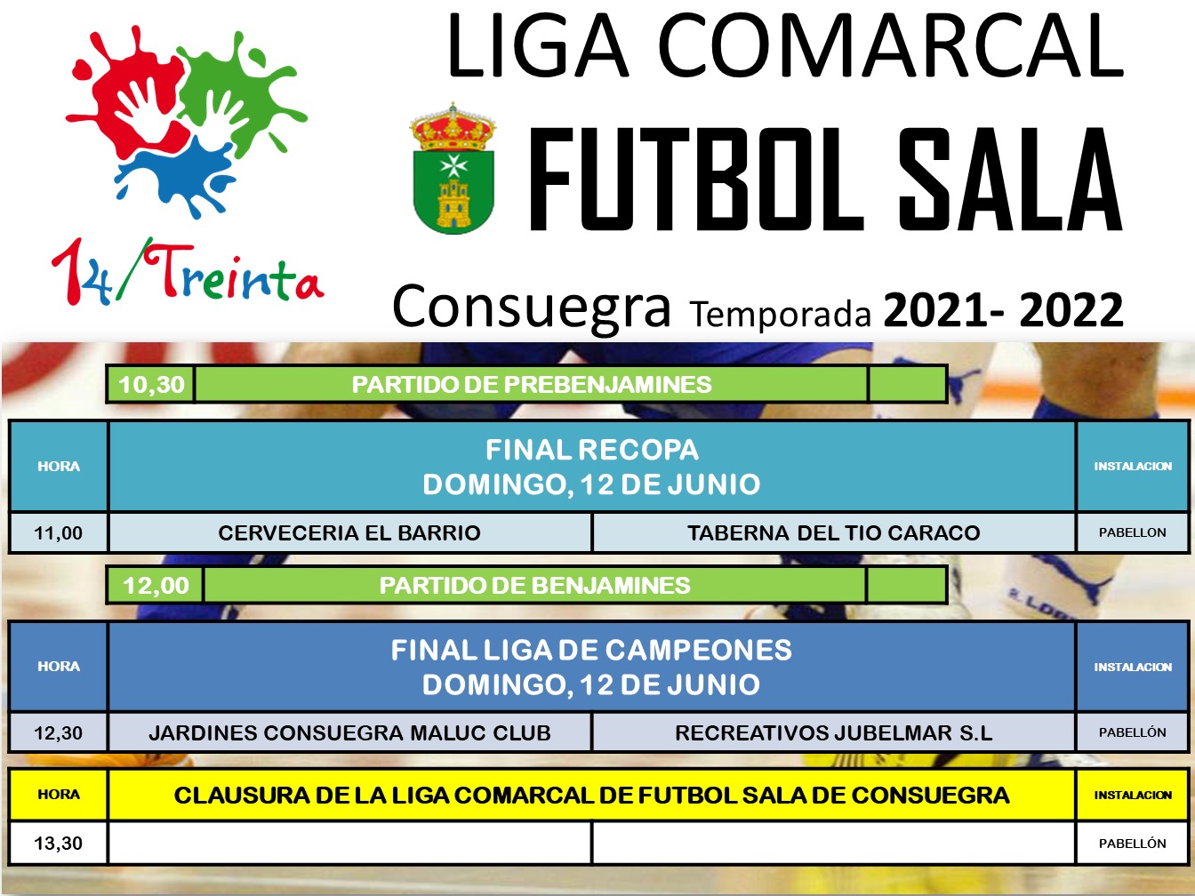 Finales de Fútbol Sala. Cierre de temporada 2021/2022