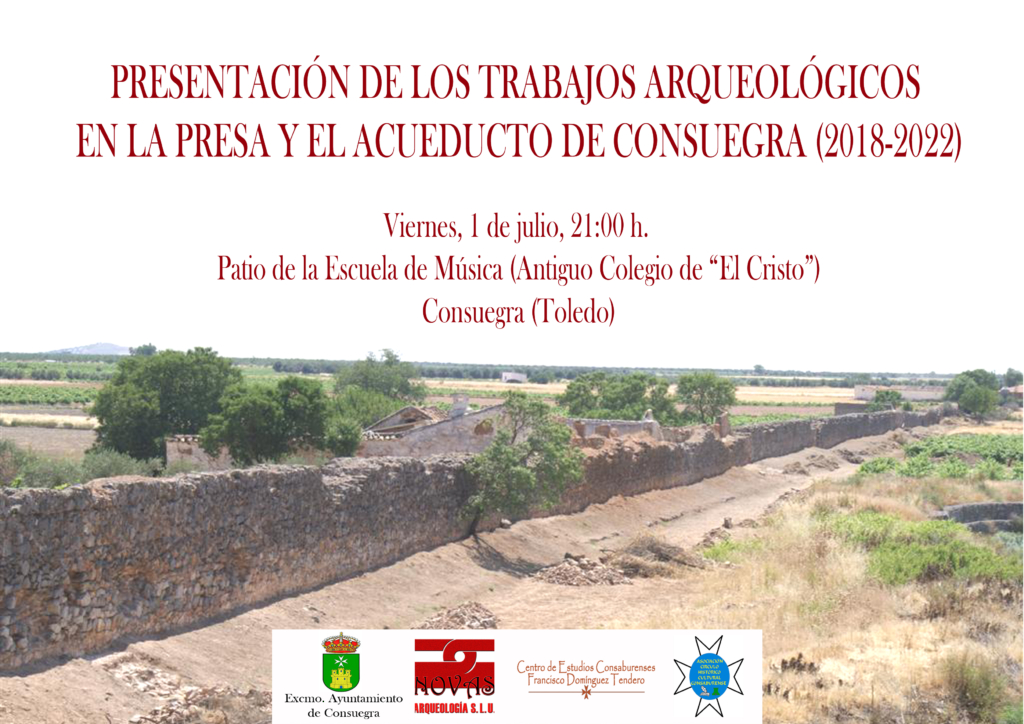 Jornada sobre la presa y acueducto romano de Consuegra (1 de julio)