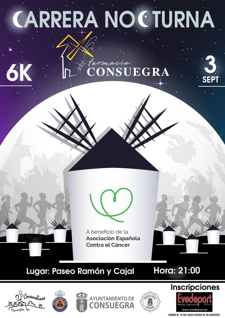 Carrera Nocturna «Farmacia Consuegra 2022». Inscripciones.