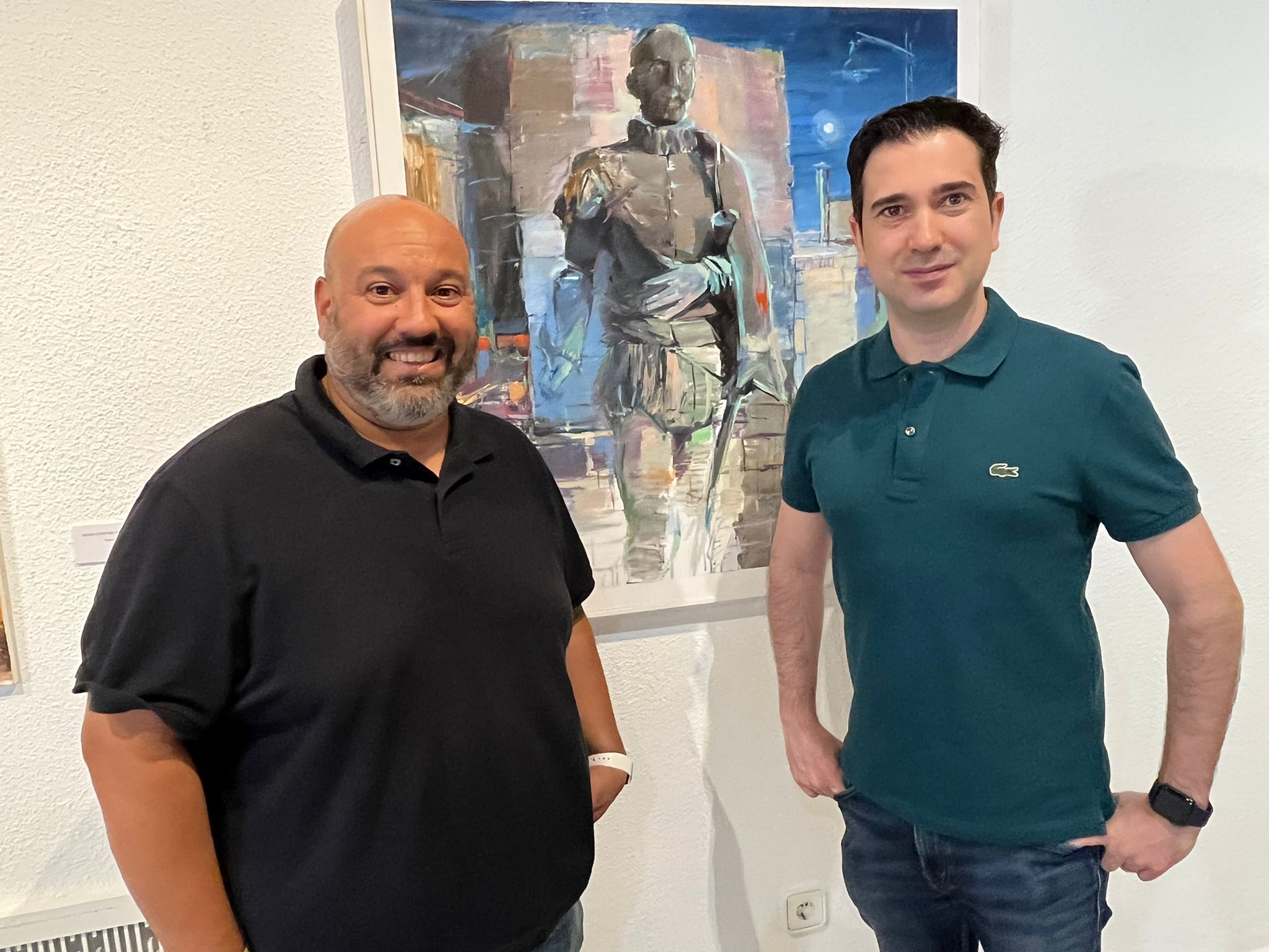 Inaugurada la exposición del Certamen Internacional de Pintura Rápida Nocturna, Ángel Lizcano Monedero