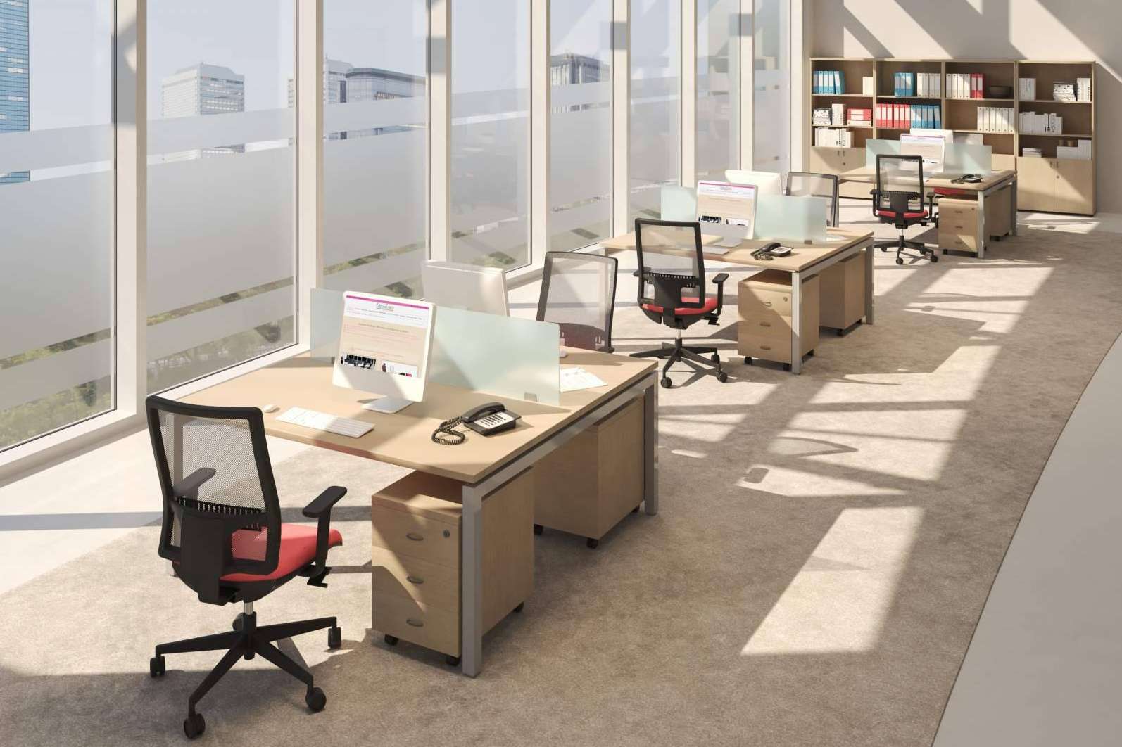 Los beneficios de la técnica open space en las oficinas, con Office Deco
