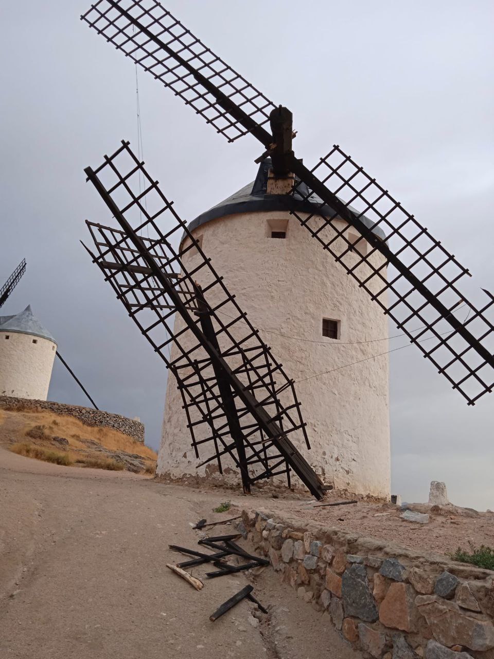 El molino Cardeño sufre destrozos por el temporal
