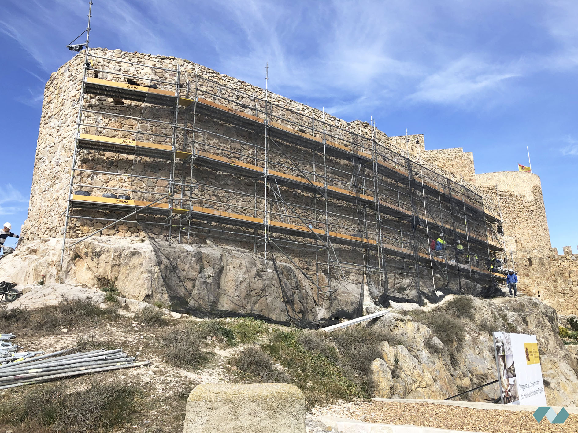 Obras de restauración y consolidación del Castillo