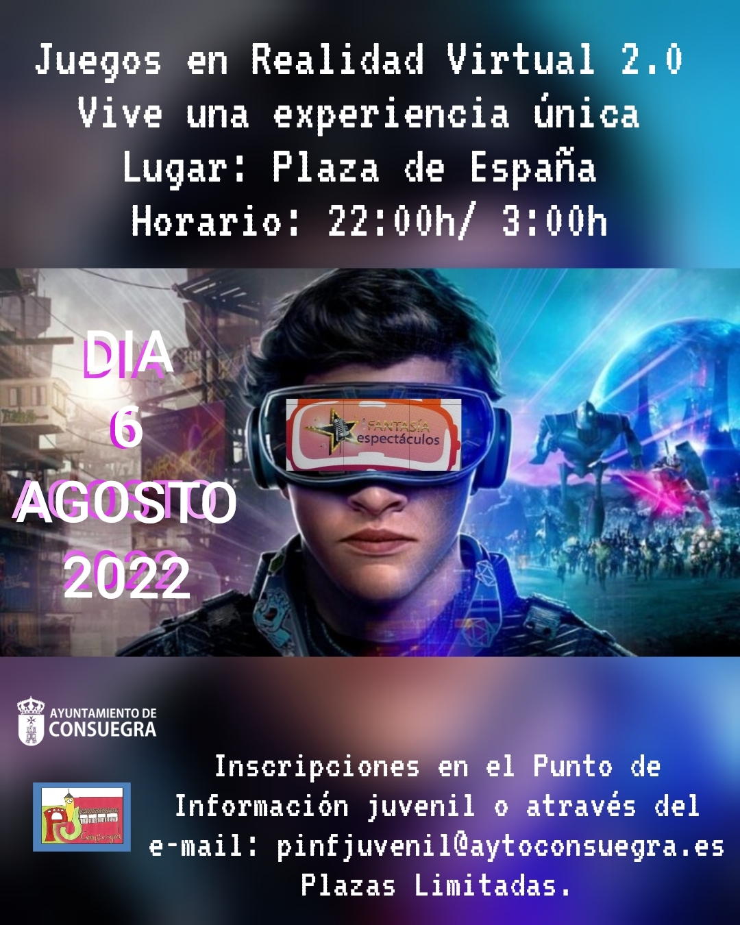 VERANO JOVEN 2022 - Juegos en Realidad Virtual 2.0 - Vive una experiencia única - Sábado 6 Agosto