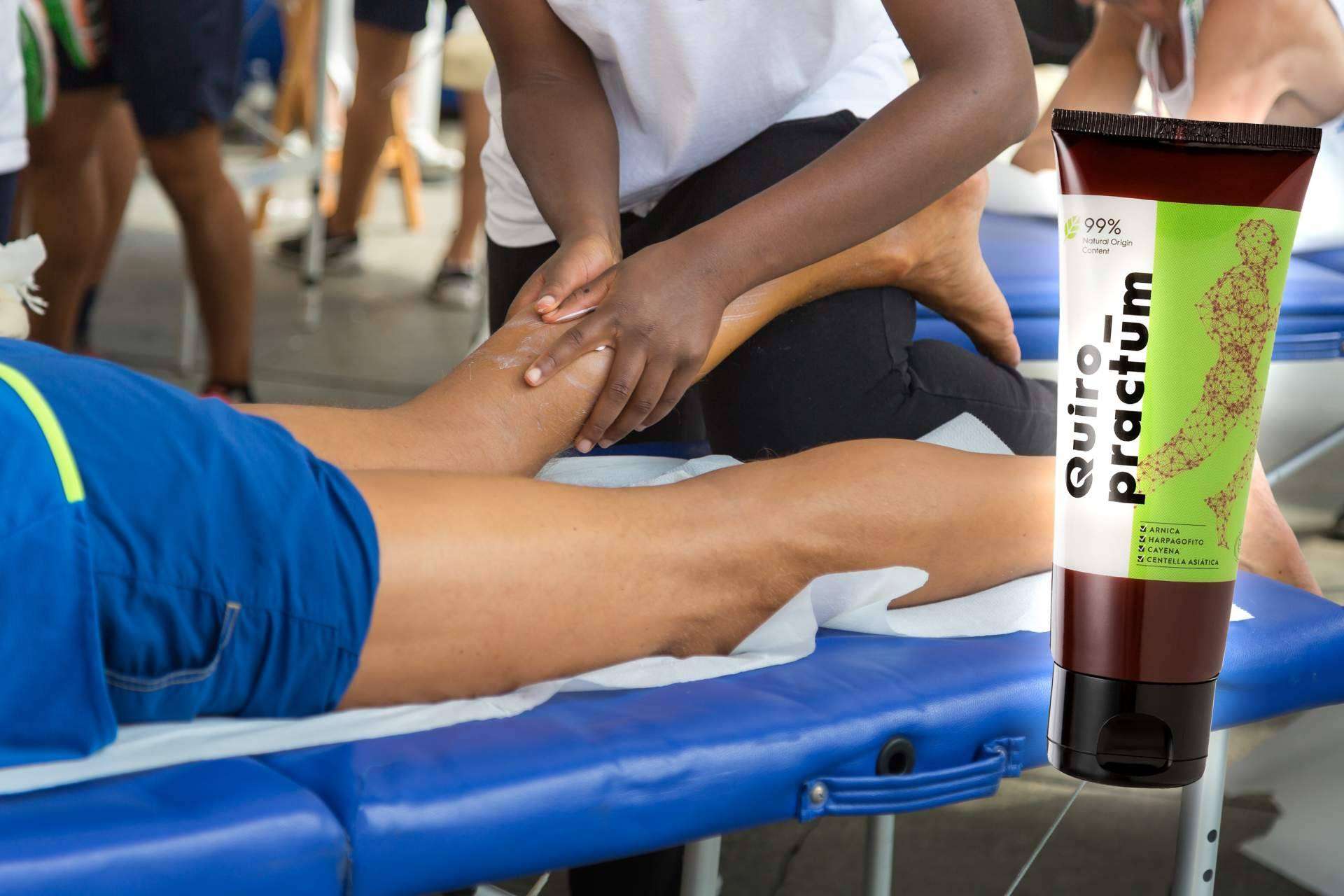 Una buena forma de preparar los músculos antes del deporte, masaje deportivo con Quiropractum