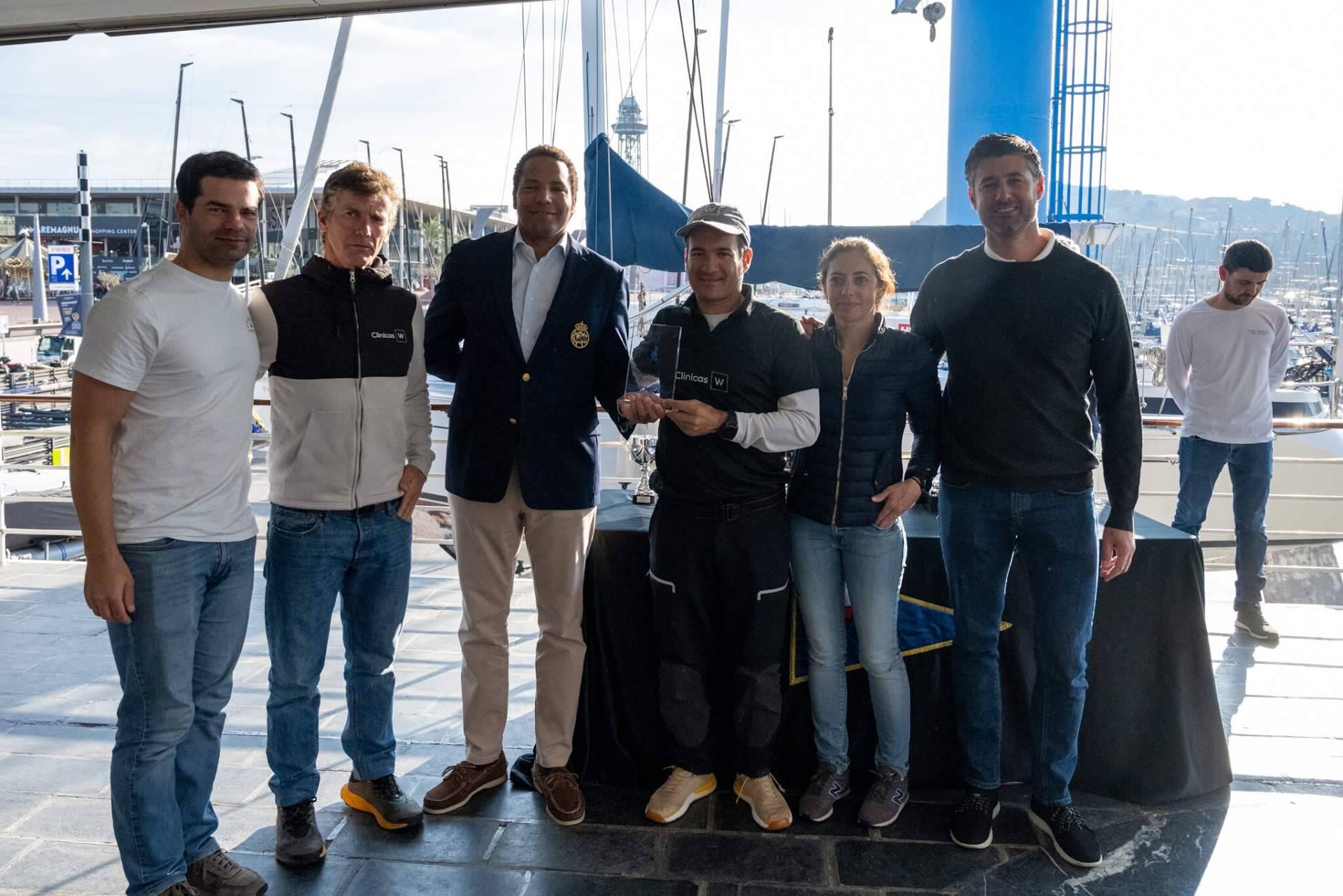 'Clínicas W Sailing Team', gana el último acto de las Barcelona Winter Series de J70