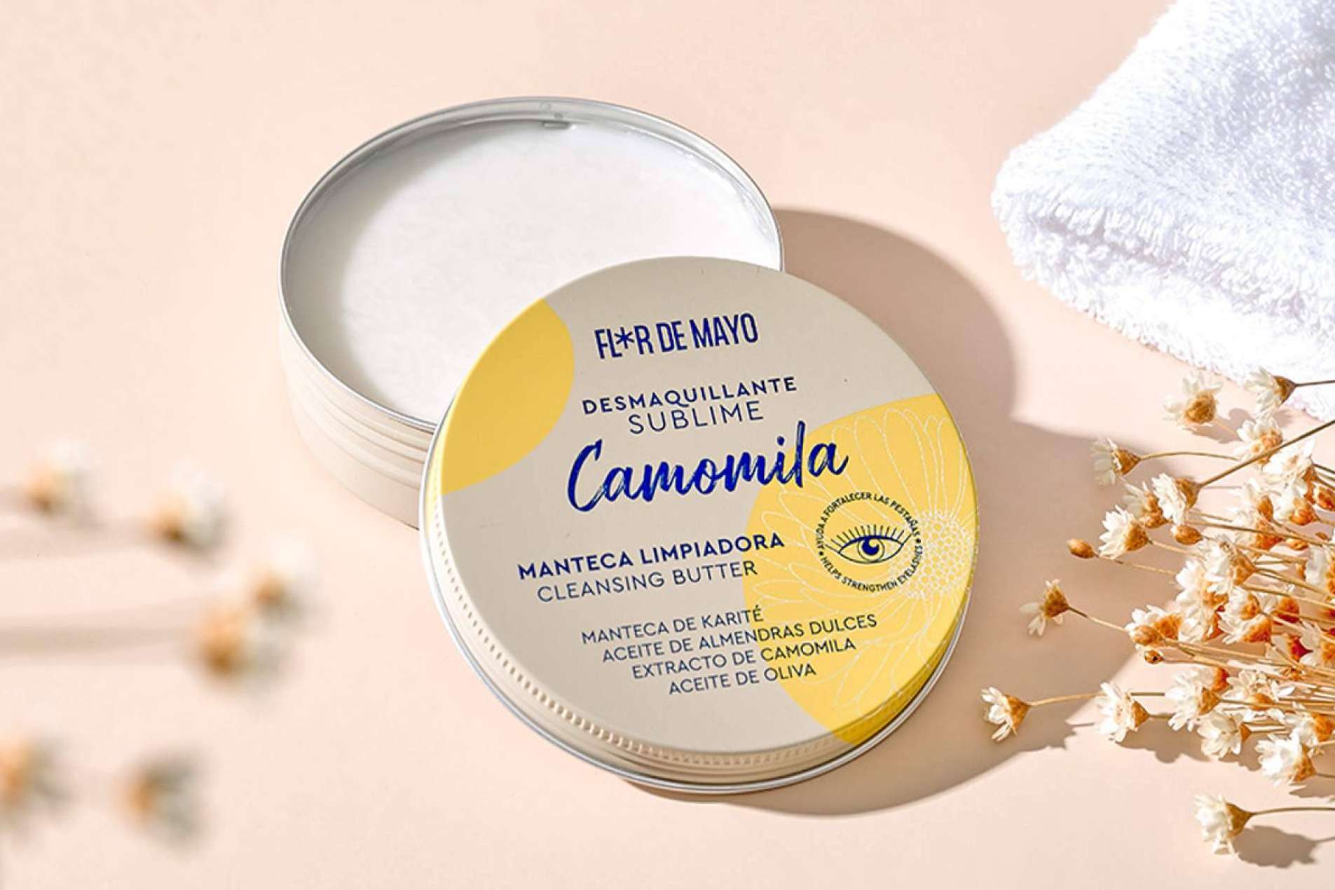 El desmaquillante de camomila se encuentra en el top ventas de Flor de Mayo