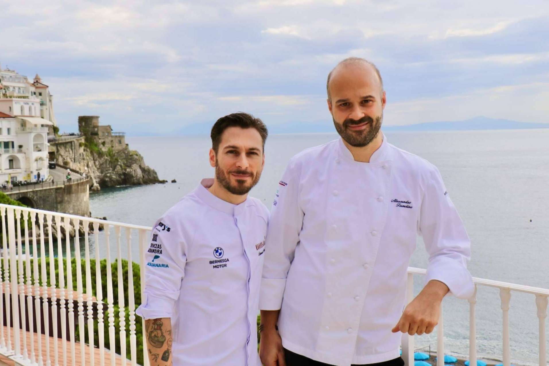 Los chefs Samuel Naveira y Alessandro Tormolino unieron sus cocinas en una cena irrepetible en Amalfi