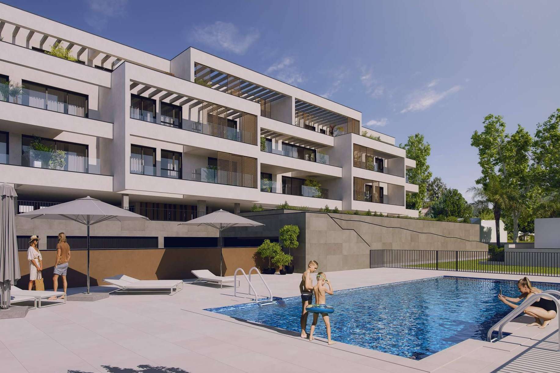Carlota Garden, obra nueva en La Carihuela con áticos, vistas y solariums excepcionales